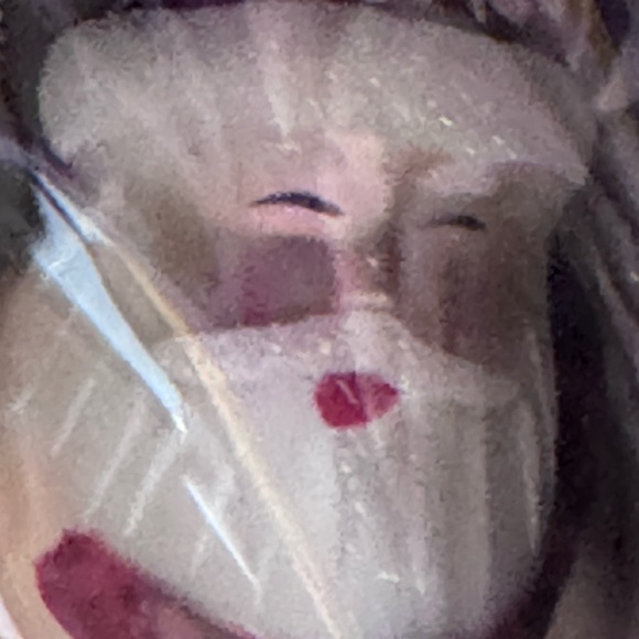 NIB! Santa Paddle Christmas Glass Ornament - Picture 4 of 7